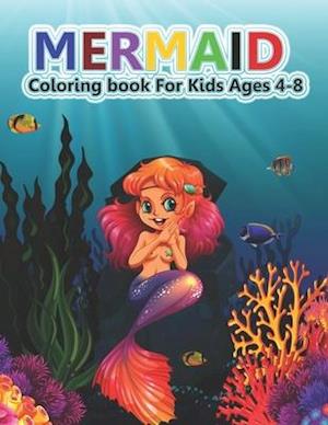 Mermaid Coloring Book for Kids Ages 4-8