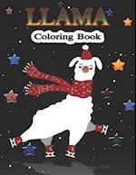 Llama Coloring Book