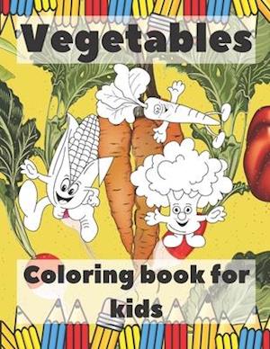 Vegetables Coloring Book For Kids