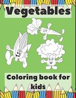 Vegetables Coloring Book For Kids