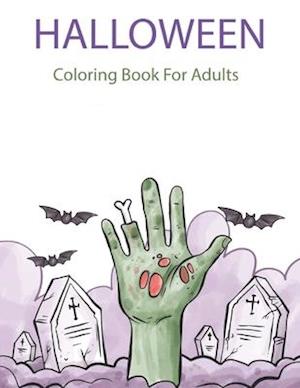 Halloween Coloring Book for Adults: Coloring Book with Beautiful Flowers, Adorable Animals, Spooky Characters, and Relaxing Fall Designs