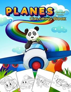 Planes, Cars and Trucks Coloring Book