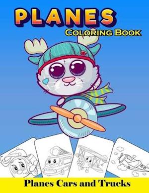 Planes, Cars and Trucks Coloring Book