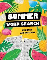 Summer Word Search Puzzles and Solutions