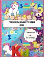 Preschool Number Tracing Book