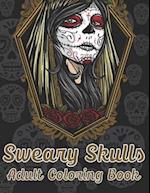 Sweary Skulls Adults Coloring Book.
