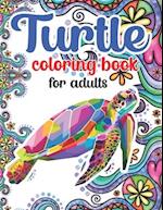 Turtle Coloring Book For Adults