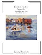 Boats at Harbor Cross Stitch Pattern - August Gay