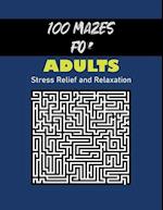 100 Mazes for Adults Stress Relief and Relaxation