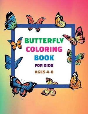 Butterfly Coloring Book For Kids Ages 4-8