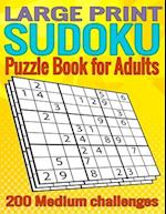 Large print Sudoku Puzzle book for adults