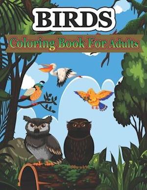 Birds Coloring Book for Adults