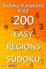 Sudoku Variations Vol3 200 Easy Regions Sudoku