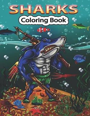 Sharks Coloring Book