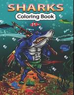 Sharks Coloring Book