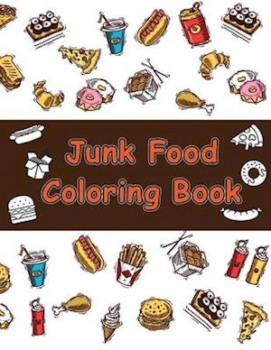 Junk food coloring book