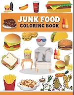 Junk food coloring book