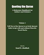 Quoting the Quran