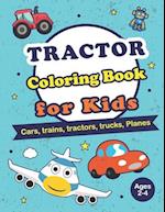 Tractor Coloring Books for Kids Ages 2-4