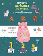 Tracing Alphabet and Numbers for kids