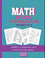 MATH Activity Workbook for kids 4-8