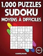 1000 puzzles Sudoku moyens à difficiles