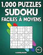 1000 puzzles Sudoku faciles à moyens