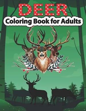 Deer Coloring Book for Adults