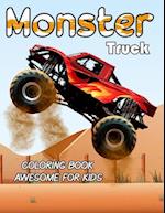 Monster Truck Coloring Book Awesome For Kids