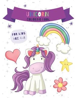 Unicorn Coloring Book For Kids 4-8