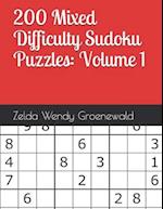 200 Mixed Difficulty Sudoku Puzzles