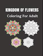 Kingdom of Flowers Coloring For Adult