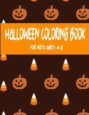 Halloween coloring book for kids ages 4-8