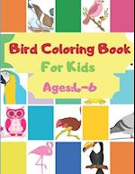 Bird Coloring Book For Kids Ages