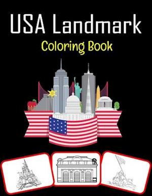 USA Landmark Coloring Book