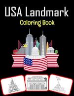 USA Landmark Coloring Book