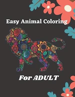 Easy Animal Coloring For Adult