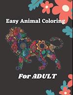 Easy Animal Coloring For Adult