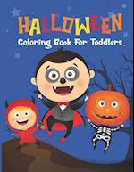 Simple Halloween Coloring Book For Toddlers