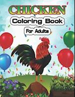 Chicken Coloring Book for Adults