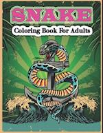 Snake Coloring Book for Adults