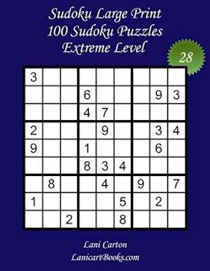 Sudoku Large Print for Adults - Extreme Level - N°28