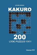 Kakuro - 200 Logic Puzzles 11x11 (Volume 14)