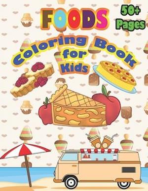 Foods Coloring Book for Kids