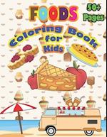 Foods Coloring Book for Kids