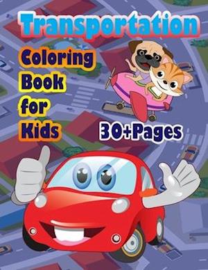 Transportation Coloring Book for Kids