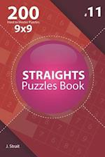 Straights - 200 Hard to Master Puzzles 9x9 (Volume 11)