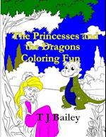 The Princesses and the Dragons Coloring Fun