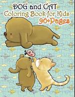 Dog and Cat Coloring Book for Kids