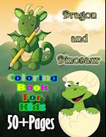 Dragon and Dinosaur Coloring Book for Kids